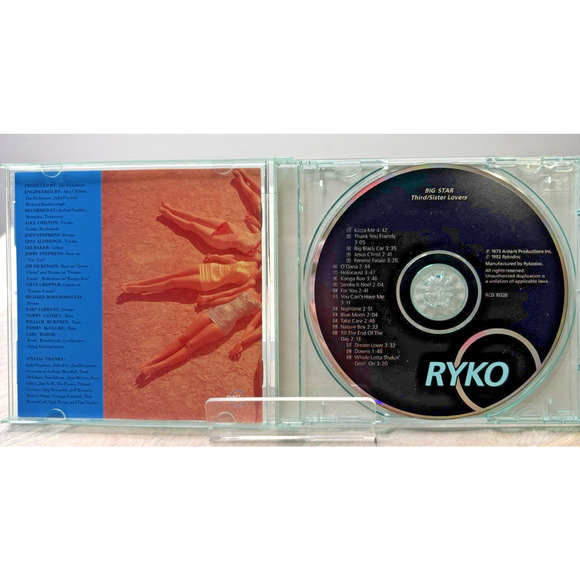 Big Star – Third / Sister Lovers CD – Cult Classic Indie Power Pop – OOP Rykodis - Picture 3 of 5